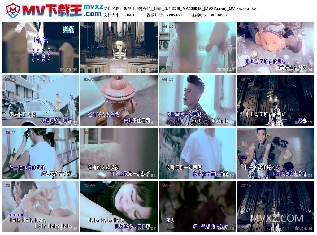 魏晨-哈喽(消伴)_国语_流行歌曲_MA409048